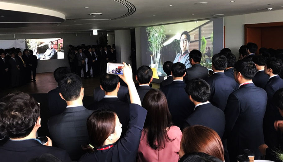 Sistema de pantalla LED para salas de conferencias de la empresa en Corea del Sur